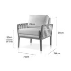 Poltrona Decorativa Sala Estar Julia Linho Preto