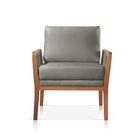 Poltrona Decorativa Sala Estar Julia Suede Cinza 23