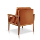 Poltrona Decorativa Sala Estar Julia Suede Terracota 22