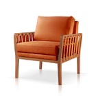 Poltrona Decorativa Sala Estar Julia Suede Terracota 22