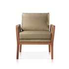 Poltrona Decorativa Sala Estar Julia Veludo Bege Escuro 16