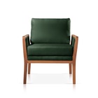 Poltrona Decorativa Sala Estar Julia Veludo Verde 11