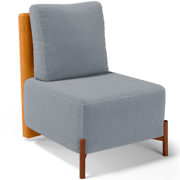 Poltrona Decorativa Sala Estar Living Pés Madeira Hungria L02