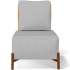 Poltrona Decorativa Sala Estar Living Pés Madeira Hungria L02