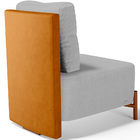 Poltrona Decorativa Sala Estar Living Pés Madeira Hungria L02