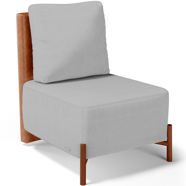 Poltrona Decorativa Sala Estar Living Pés Madeira Hungria L02