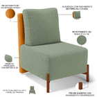 Poltrona Decorativa Sala Estar Living Pés Madeira Hungria L02