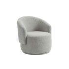 Poltrona Decorativa Sala Estar Orgânica Beatriz Boucle Cinza