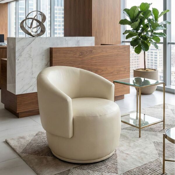 Poltrona Decorativa Sala Estar Orgânica Beatriz Corino Bege -