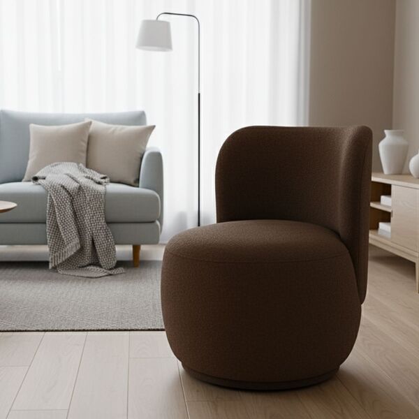 Poltrona Decorativa Sala Estar Orgânica Bia Boucle - Montanar