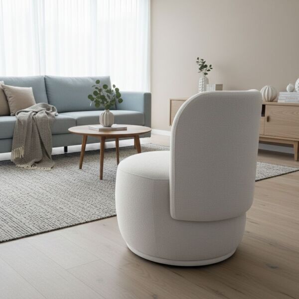 Poltrona Decorativa Sala Estar Orgânica Bia Boucle - Montanar