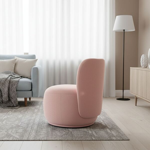 Poltrona Decorativa Sala Estar Orgânica Bia Boucle - Montanar