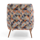 Poltrona Decorativa Sala Estar Pés Palito New Cobre Paloma D0