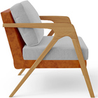 Poltrona Decorativa Sala Estar Pietra L02 Couríssimo Camel Li