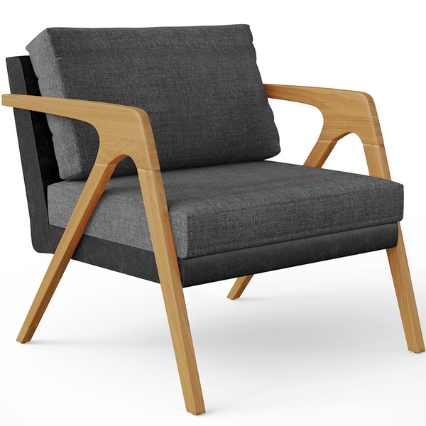 Poltrona Decorativa Sala Estar Pietra L02 Couríssimo Preto Li