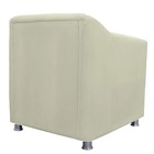 Poltrona Decorativa Sala Recepção Quarto Tilla Suede Bege