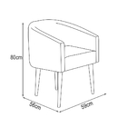 Poltrona Decorativa Sandy Para Escritório Consultório Sala De