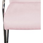 Poltrona Decorativa Sara Pes Cromado Suede Amarelo - Amarena