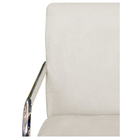 Poltrona Decorativa Sara Pés Cromado Suede Bege - Amarena Móv