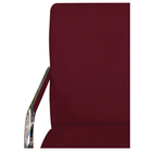 Poltrona Decorativa Sara Pés Cromado Suede Bordô - Amarena Mó