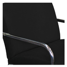 Poltrona Decorativa Sara Pés Cromado Suede Preto - Amarena Mó