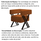 Poltrona Decorativa Sara Pés De Metal Estilo Industrial Boucl