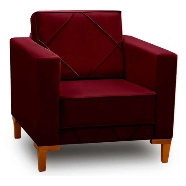 Poltrona Decorativa Sarah Veludo Soft Skin Speciale Home