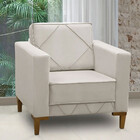 Poltrona Decorativa Sarah Veludo - Star Confort