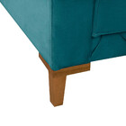 Poltrona Decorativa Sarah Veludo Turquesa Ciano - Star Confort