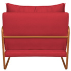 Poltrona Decorativa Sevilha Base De Ferro Bronze Suede - Amar