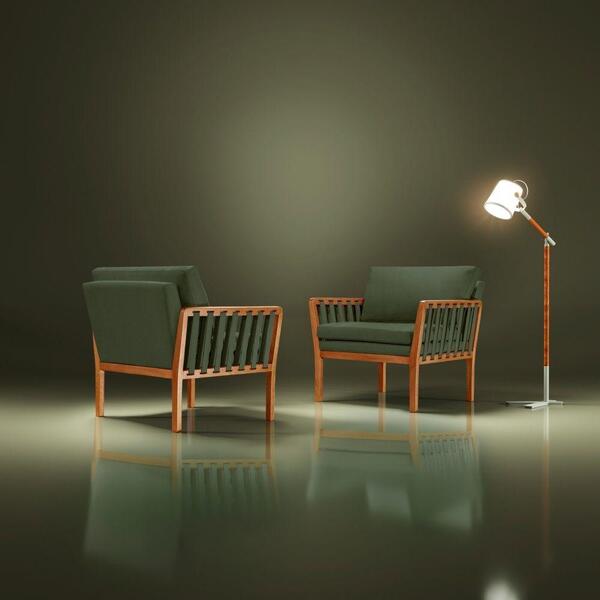 Poltrona Decorativa Sofia Veludo Verde Gramdecor