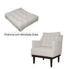 Poltrona Decorativa Stefanie Com Base Madeira Tabaco Suede Be