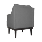 Poltrona Decorativa Stefanie Com Base Madeira Tabaco Suede Ci