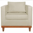 Poltrona Decorativa Suede Esper  Bege