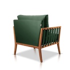 Poltrona Decorativa Suede Verde Lola