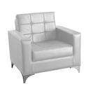 Poltrona Decorativa Taina - Branco Corino