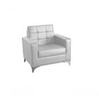 Poltrona Decorativa Taina - Branco Corino