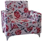 Poltrona Decorativa Taina - Floral Vermelho