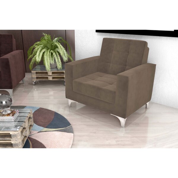 Poltrona Decorativa Thainá  Maserati Capuccino