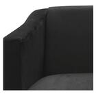 Poltrona Decorativa Tilla Para Sala E Escritório Suede Preto