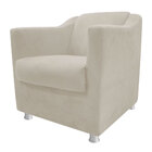 Poltrona Decorativa Tilla Premium Suede Bege