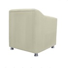 Poltrona Decorativa Tilla Suede Bege - Vallisa Decor