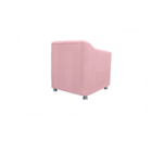 Poltrona Decorativa Tilla Suede Rosa - Montanaris Decor