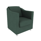 Poltrona Decorativa Tilla Suede Verde