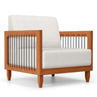 Poltrona Decorativa Varanda Samoa Madeira Maciça Com Cordas N