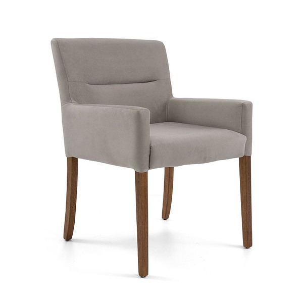 Poltrona Decorativa Veludo Ana - Domi Móveis - Bege