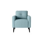 Poltrona Decorativa Veludo Bahamas Boucle Azul