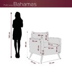 Poltrona Decorativa Veludo Bahamas Rosa