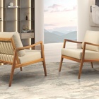 Poltrona Decorativa Veludo Bege Claro Isis