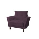 Poltrona Decorativa Veludo Classic  Roxa